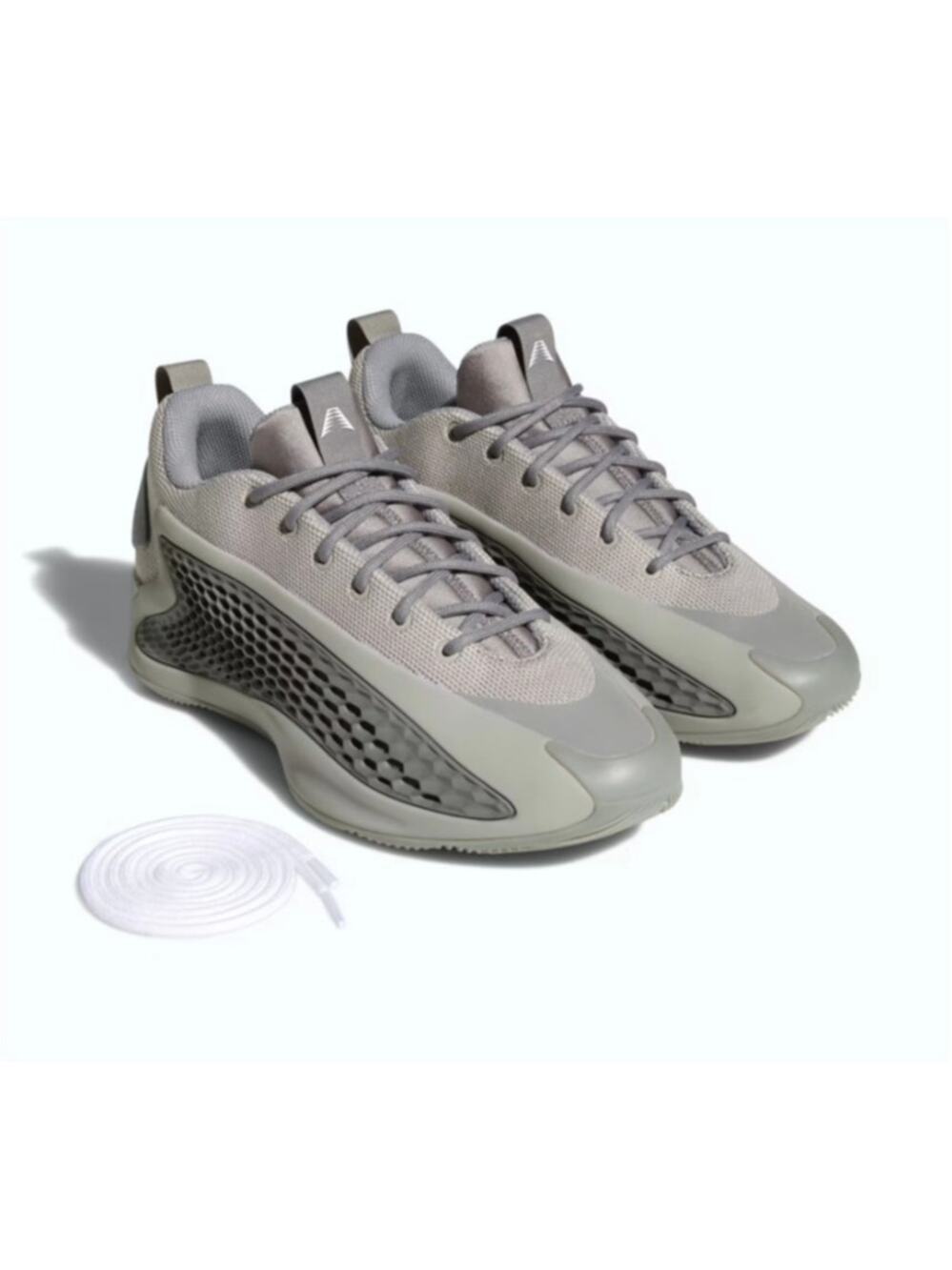 Adidas Unisex Metal Gray Cloud White Anthony Edwards 1 Low Shoes Size 16